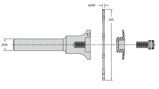 Arbors to fit Trim Blades