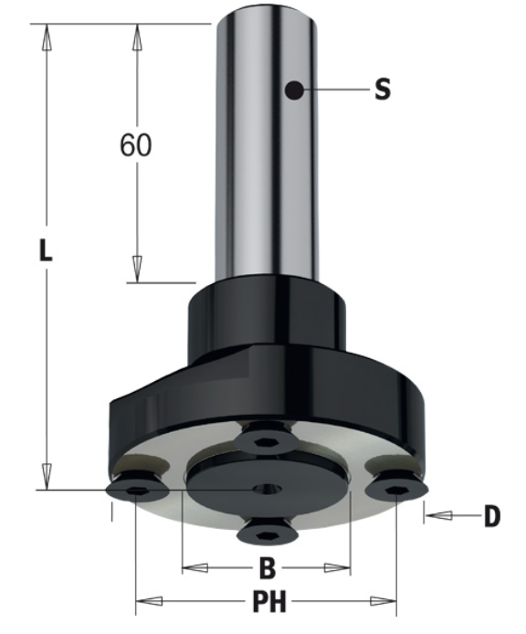 Precision Sawblade Mounting Arbor - 20mm shank