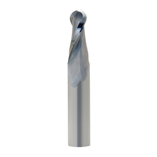 Solid Tungsten Spiral Upcut Ballnose Cutter - 2 Flute - Metric Range - tungstenandtool