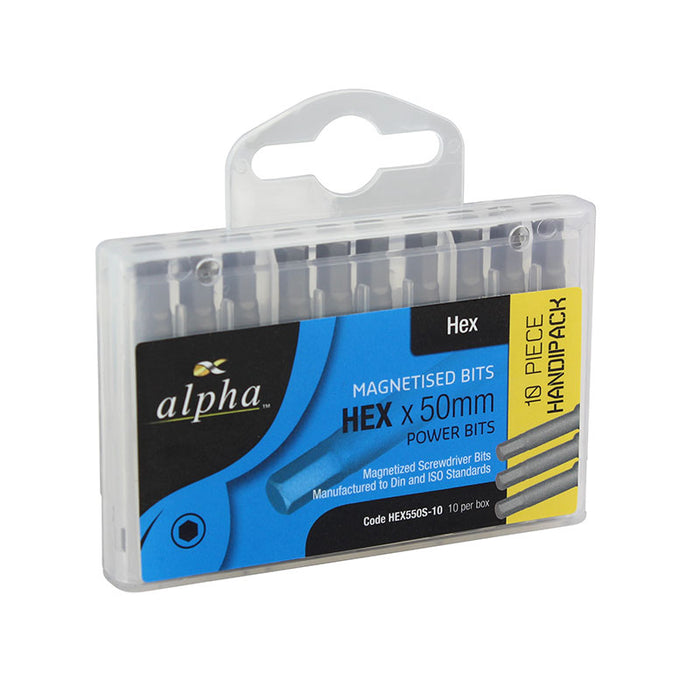 Hex Drive Handipack (Pack of 10)