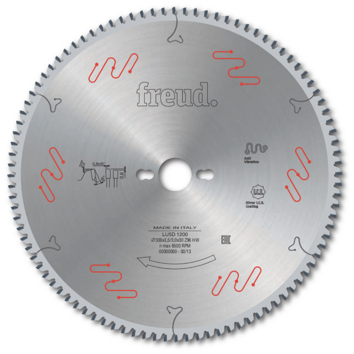 These premium low-noise industrial saw blades are suitable for various material thicknesses (2-5 mm). Triple chip teeth with negative hook make sawing a breeze.