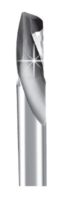 Solid Tungsten O Flute Downcut Super O Cutter - Single Flute - Imperial Range - tungstenandtool