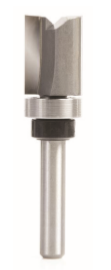 Tungsten Tipped Inverted Flush Trim Router Bit  - 2 Flute - 1/4" Shank - tungstenandtool