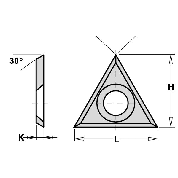 Box Replaceable Knives (5 pack)  - Triangle 22.8mm