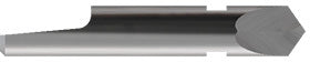 Drag Blade round-stock Max cutting depth 1mm Pre-cut: 1.43 x TM Post-cut: 1.43 x TM